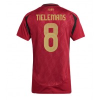 Camiseta Bélgica Youri Tielemans #8 Primera Equipación Replica Eurocopa 2024 para mujer mangas cortas